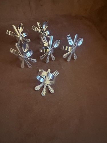 Vintage silver played napkin - played,