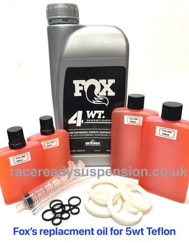 Fox 4wt oil replaces 5wt - fox,