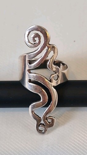 925 vintage scroll fork - 925,