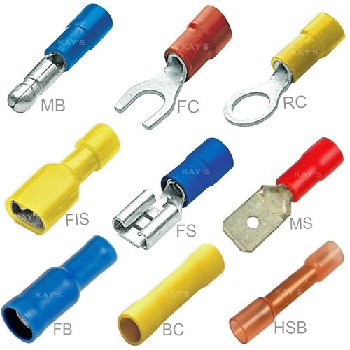 Insulated crimp terminals ring - insulated,