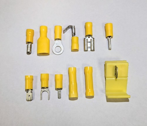 Yellow insulated crimp - insulated,
