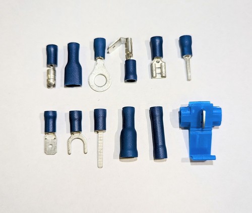 Blue insulated crimp terminal - blue,